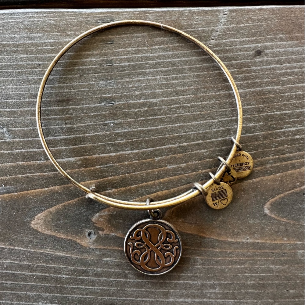 Alex and Ani energy bracelet in gold